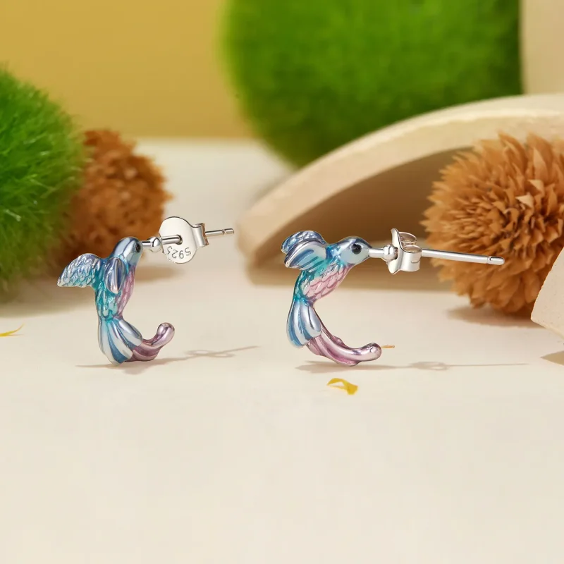 (imagine pentru) Cercei stil PANDORA Kingfisher - BSE997 - Vizualizare 2