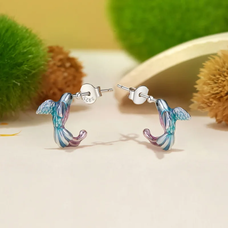 (imagine pentru) Cercei stil PANDORA Kingfisher - BSE997 - Vizualizare 3