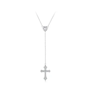 (imagine pentru) Colier Cruce Stil PANDORA - BSN384