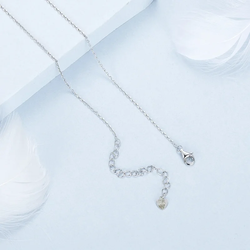 (imagine pentru) Colier cu blocare a inimii stil PANDORA - BSN377 - Vizualizare 4