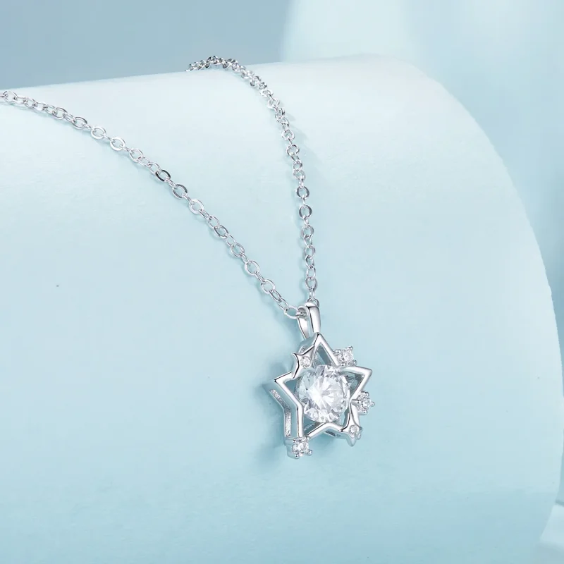 (imagine pentru) Colier cu stea stil PANDORA - SCN523 - Vizualizare 2