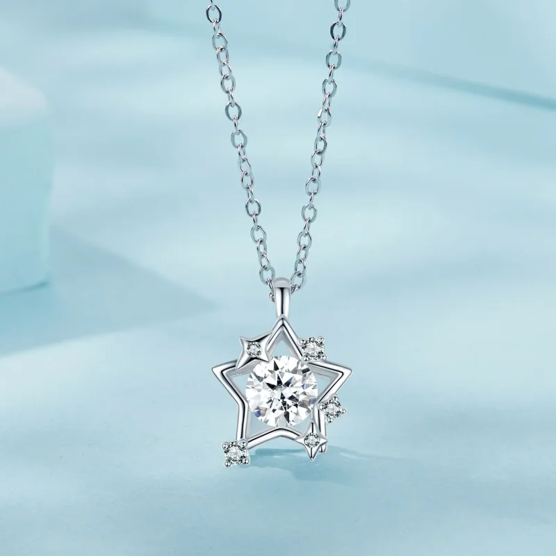 (imagine pentru) Colier cu stea stil PANDORA - SCN523 - Vizualizare 3
