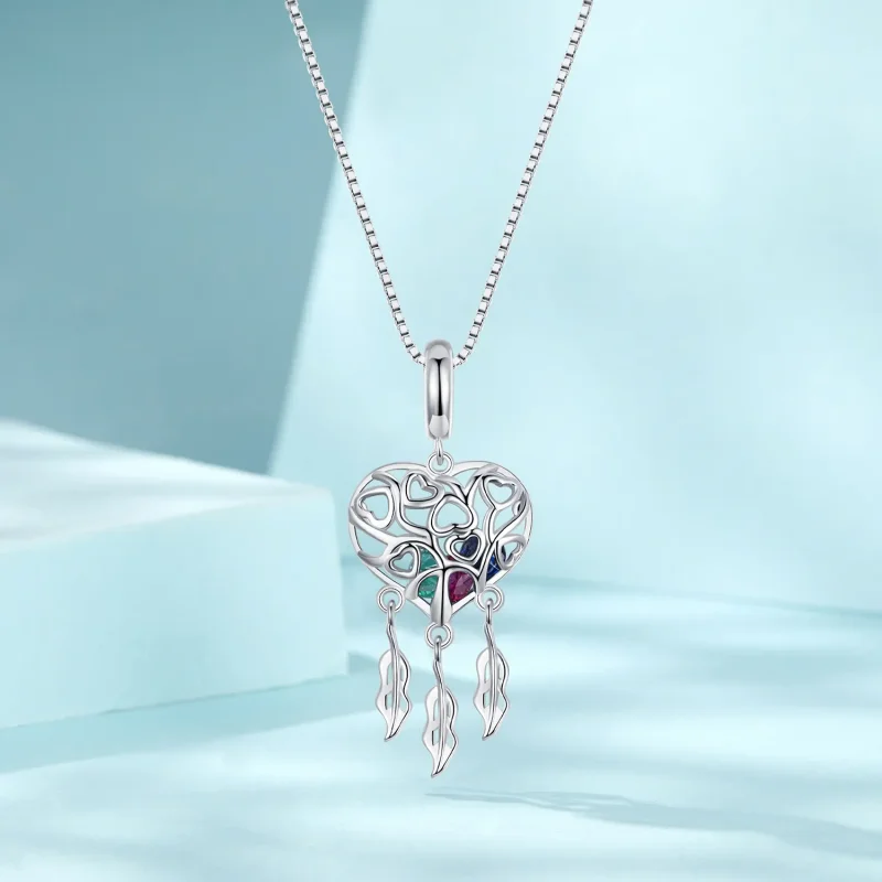 (imagine pentru) Colier Dream Catcher Arborele Vieții în stil PANDORA - SCN519 - Vizualizare 3