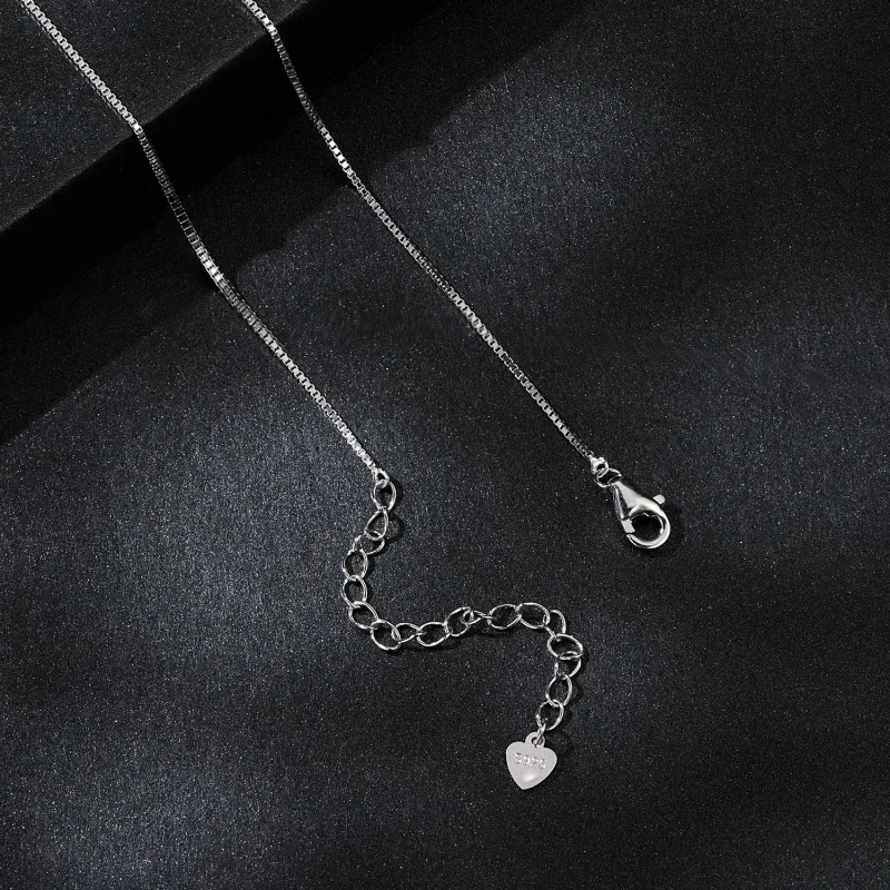 (imagine pentru) Colier Dublu Moissanite Stil PANDORA (Un Certificat) - MSN033 - Vizualizare 4