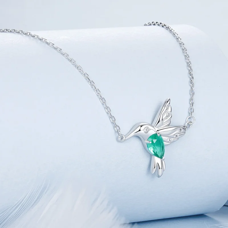 (imagine pentru) Colier stil PANDORA colibri - BSN378 - Vizualizare 2