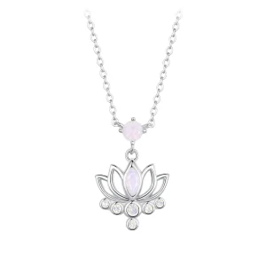 (imagine pentru) Colier stil PANDORA Lotus - SCN520
