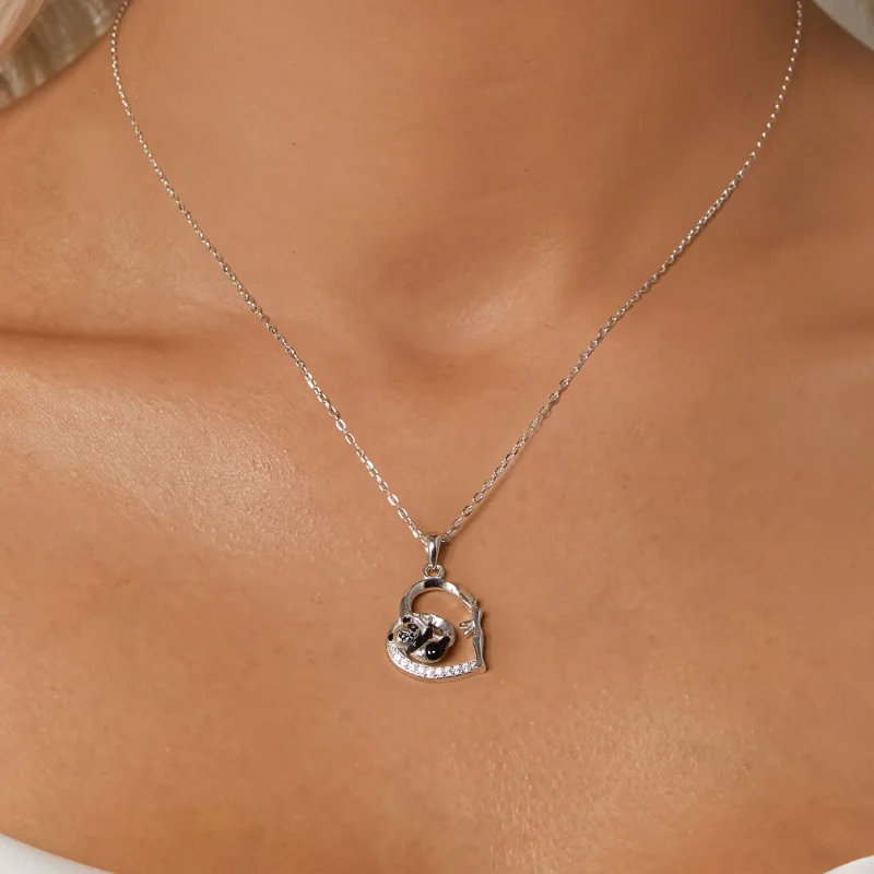 (imagine pentru) Colier stil PANDORA Panda - SCN515 - Vizualizare 5
