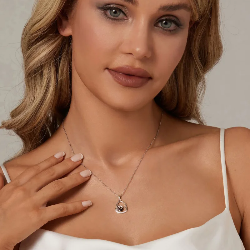 (imagine pentru) Colier stil PANDORA Panda - SCN515 - Vizualizare 6