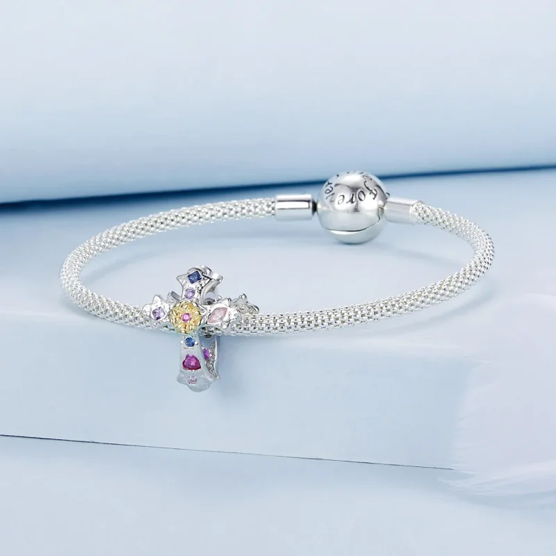 (imagine pentru) Crucea Vintage Stil PANDORA - BSC1005 - Vizualizare 3