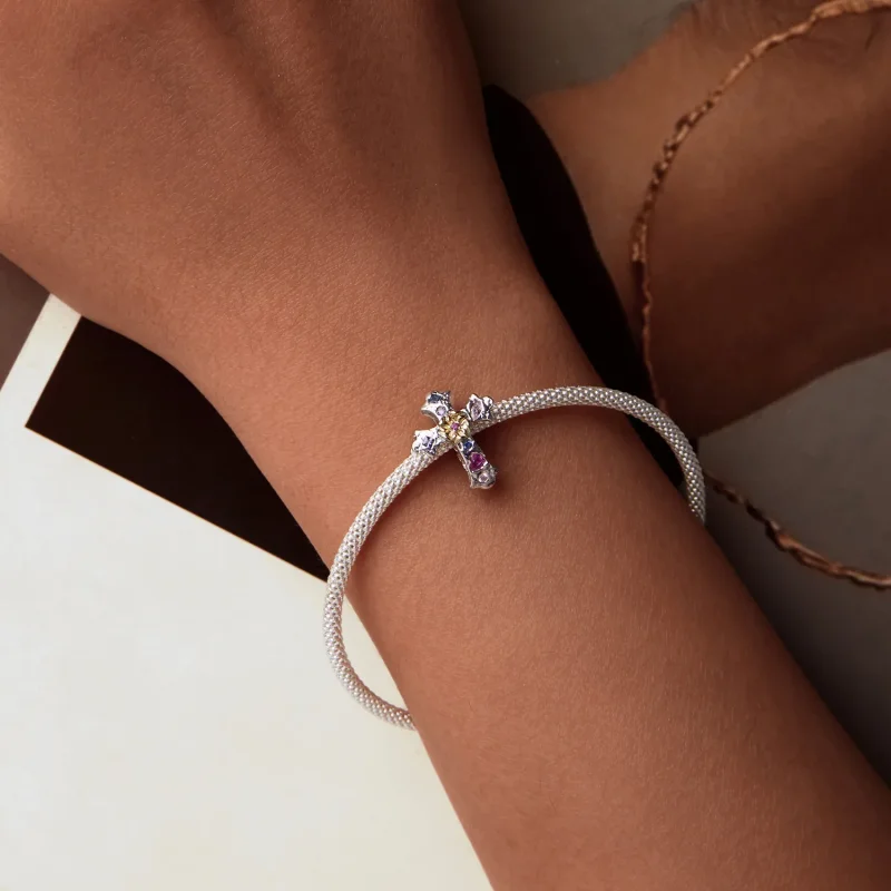 (imagine pentru) Crucea Vintage Stil PANDORA - BSC1005 - Vizualizare 5