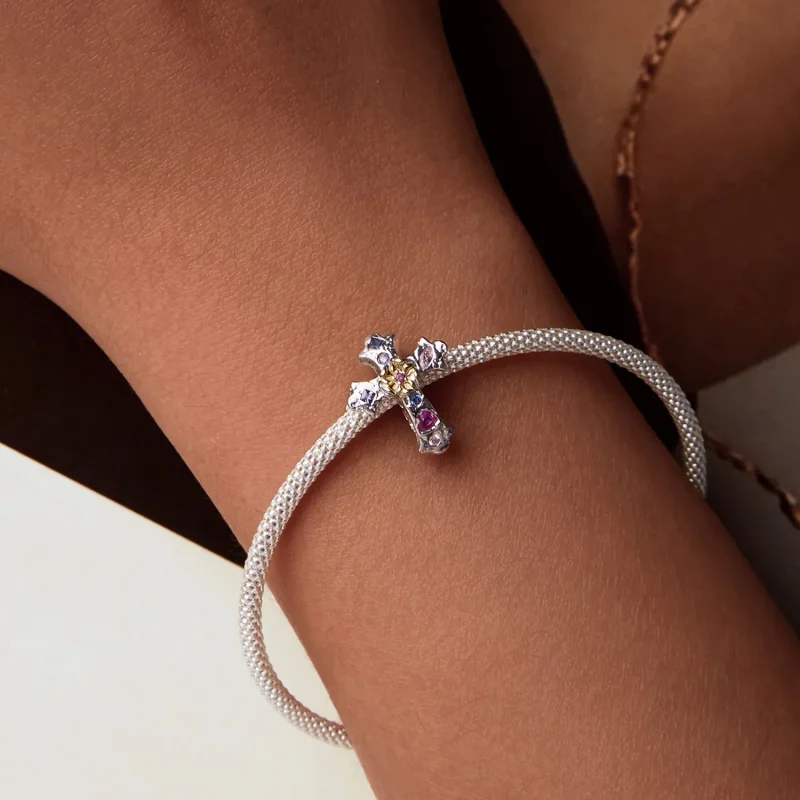 (imagine pentru) Crucea Vintage Stil PANDORA - BSC1005 - Vizualizare 6