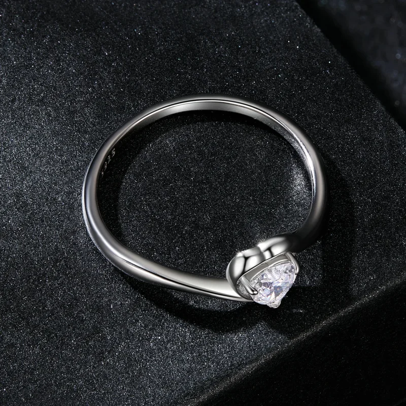 (imagine pentru) PANDORA Tip Exquisite Love Moissanite Inel (un certificat) - MSR047 - Vizualizare 4