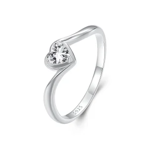 (imagine pentru) PANDORA Tip Exquisite Love Moissanite Inel (un certificat) - MSR047