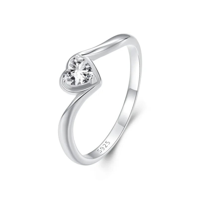 (imagine pentru) PANDORA Tip Exquisite Love Moissanite Inel (un certificat) - MSR047