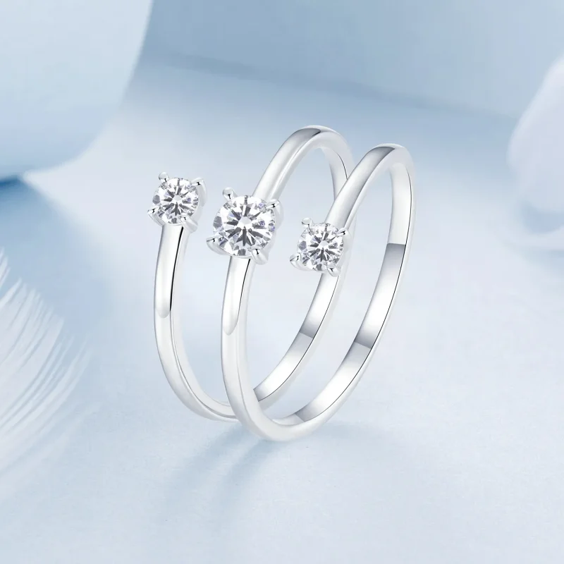 (imagine pentru) Inel Sparkling Wrap Stil PANDORA - BSR532-E - Vizualizare 2