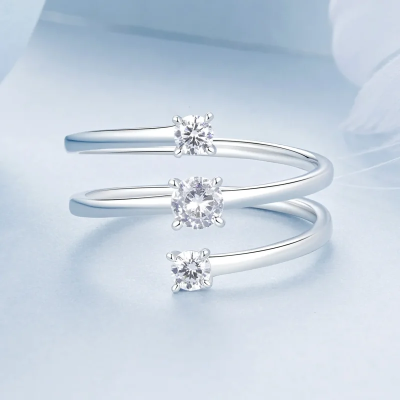 (imagine pentru) Inel Sparkling Wrap Stil PANDORA - BSR532-E - Vizualizare 3