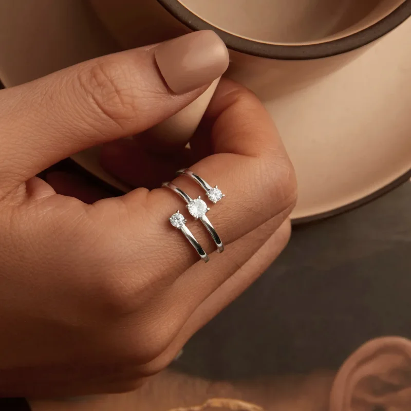 (imagine pentru) Inel Sparkling Wrap Stil PANDORA - BSR532-E - Vizualizare 4