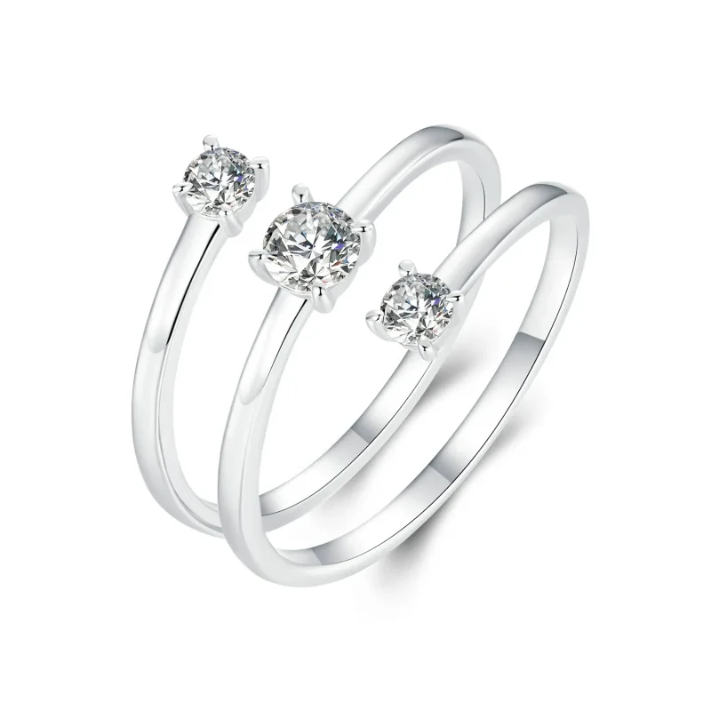 (imagine pentru) Inel Sparkling Wrap Stil PANDORA - BSR532-E