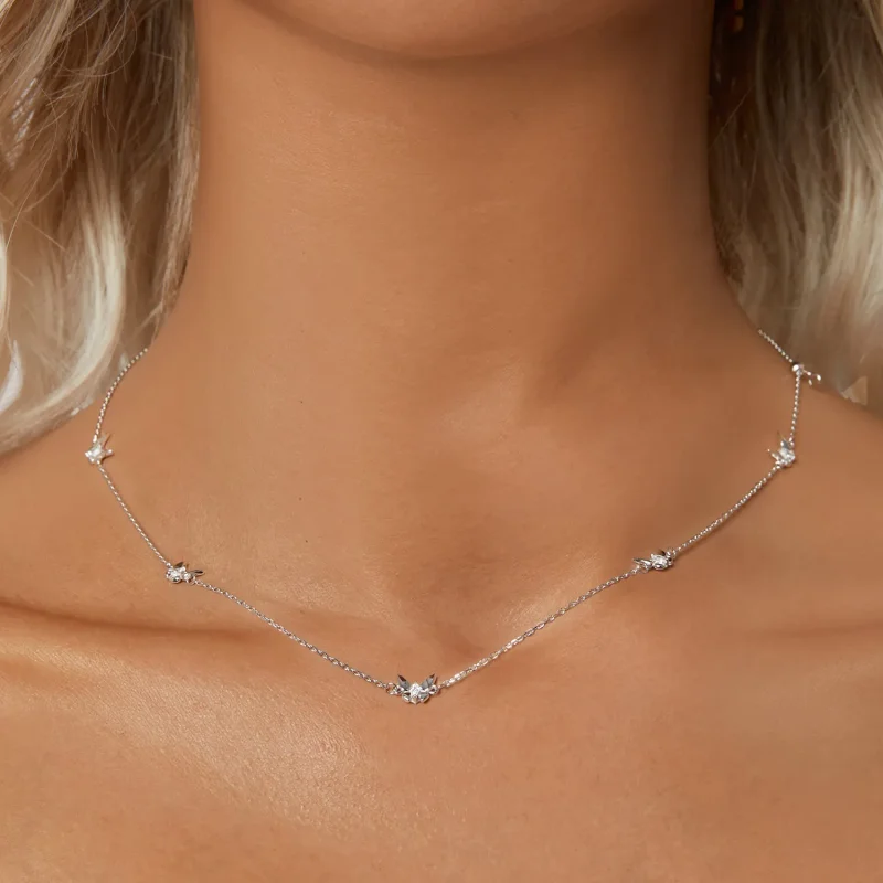 (imagine pentru) Lanț pentru claviculă cu fluture mic în stil PANDORA - BSN376 - Vizualizare 5