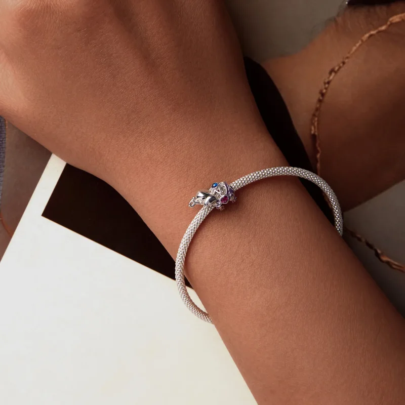 (imagine pentru) Margele din argint sterling gravate cu model de elefant in stil PANDORA - SCC275 - Vizualizare 6