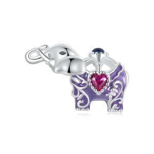 (imagine pentru) Margele din argint sterling gravate cu model de elefant in stil PANDORA - SCC2758