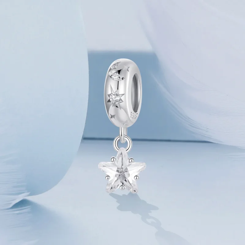 (imagine pentru) Margele distanțiere din silicon Stil Starlight PANDORA - BSC984 - Vizualizare 2