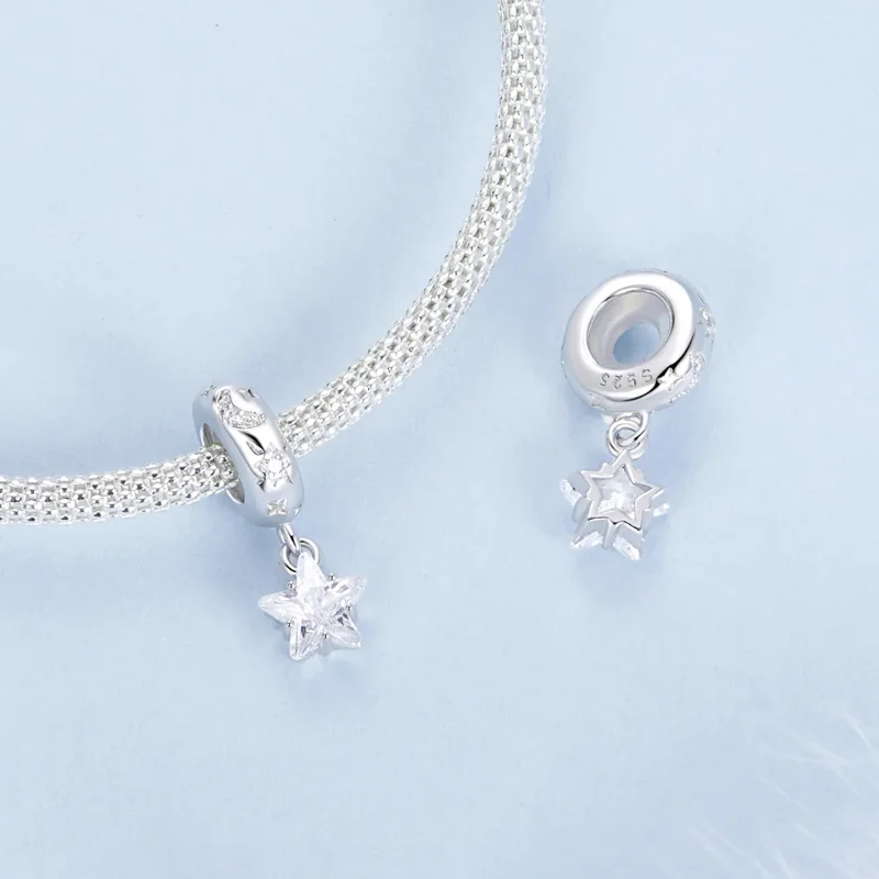 (imagine pentru) Margele distanțiere din silicon Stil Starlight PANDORA - BSC984 - Vizualizare 4