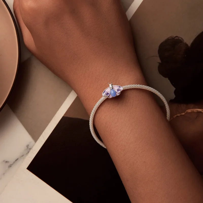 (imagine pentru) Margele Fluture Gradient Luminoase Stil PANDORA - SCC2732 - Vizualizare 2