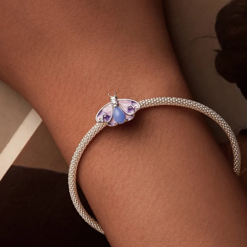 (imagine pentru) Margele Fluture Gradient Luminoase Stil PANDORA - SCC2732 - Vizualizare 3