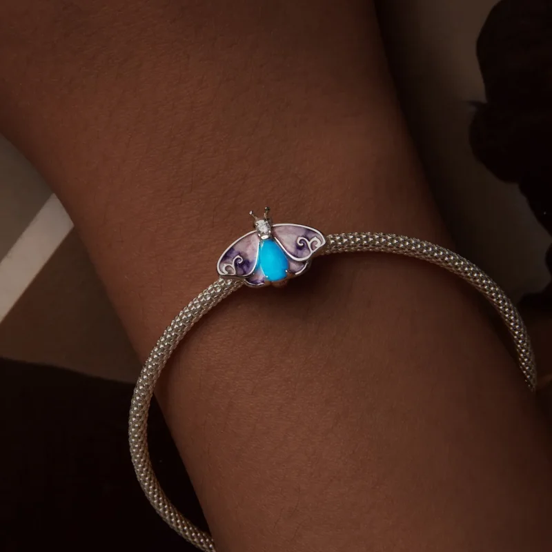 (imagine pentru) Margele Fluture Gradient Luminoase Stil PANDORA - SCC2732 - Vizualizare 5