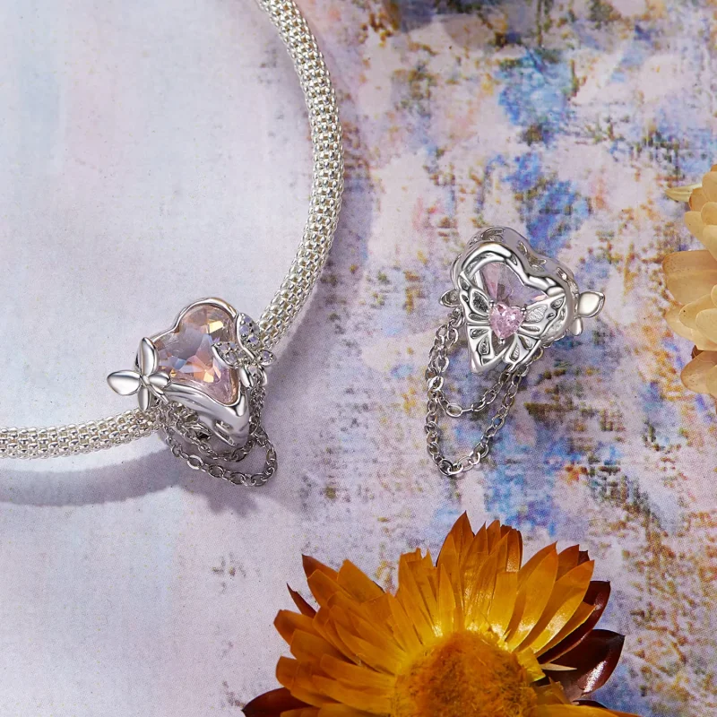 (imagine pentru) Margele Fluture Monet Stil PANDORA - BSC986 - Vizualizare 4