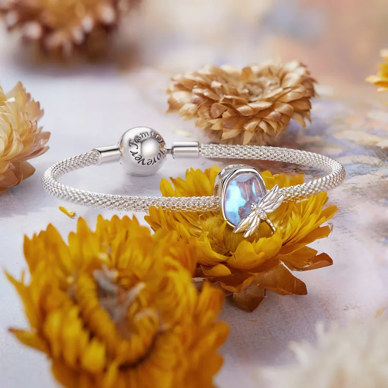 (imagine pentru) Margele Libelula Monet stil PANDORA - BSC987 - Vizualizare 5