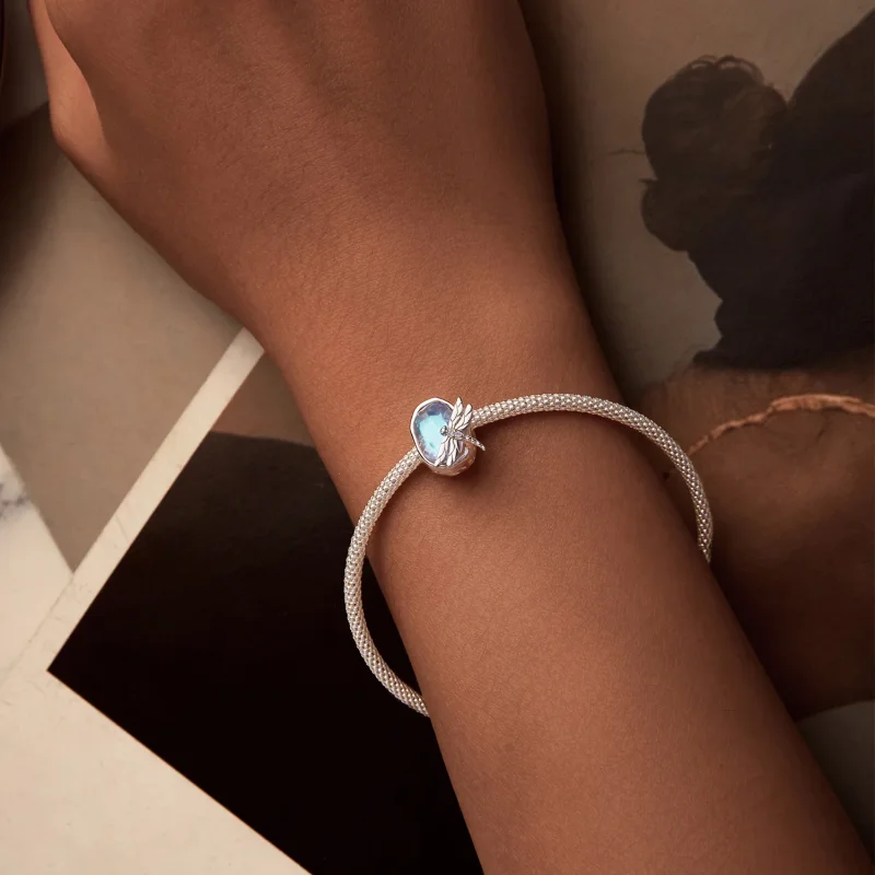 (imagine pentru) Margele Libelula Monet stil PANDORA - BSC987 - Vizualizare 6