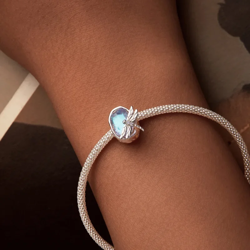 (imagine pentru) Margele Libelula Monet stil PANDORA - BSC987 - Vizualizare 7
