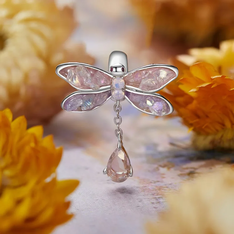 (imagine pentru) Margele Libelula Monet stil PANDORA - BSC989 - Vizualizare 2