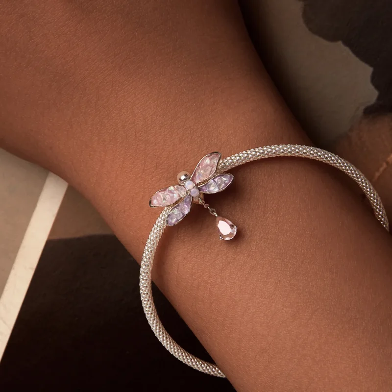 (imagine pentru) Margele Libelula Monet stil PANDORA - BSC989 - Vizualizare 7