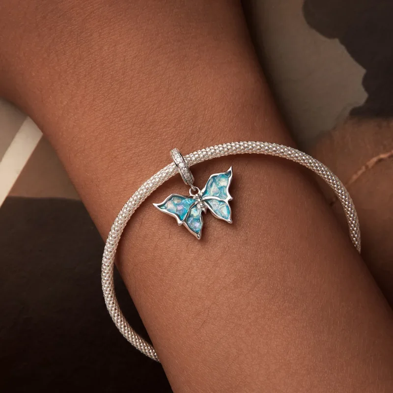 (imagine pentru) Pandantiv albastru Morpho stil PANDORA - BSC982 - Vizualizare 6