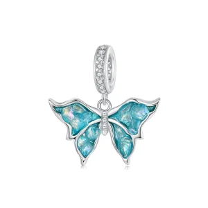 (imagine pentru) Pandantiv albastru Morpho stil PANDORA - BSC982