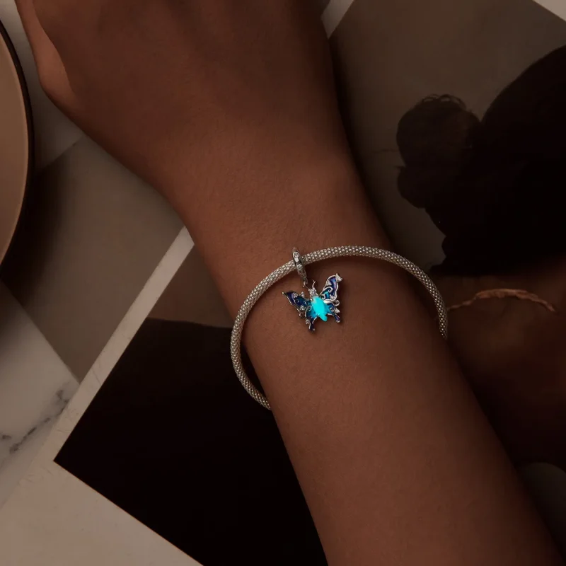 (imagine pentru) Pandantiv Fluture Colorat Stil PANDORA - SCC2731 - Vizualizare 4