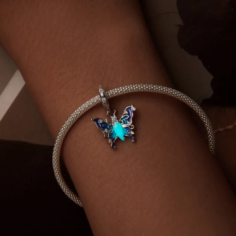 (imagine pentru) Pandantiv Fluture Colorat Stil PANDORA - SCC2731 - Vizualizare 5