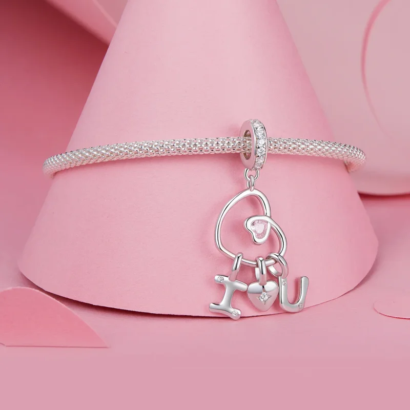 (imagine pentru) Pandantiv Love Letter Valentine Style PANDORA - BSC972 - Vizualizare 3