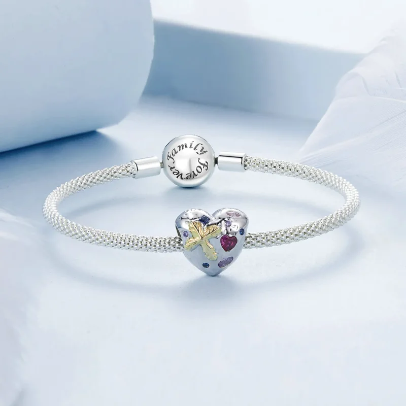(imagine pentru) PANDORA Tip Vintage Cross Heart Charm - BSC1006 - Vizualizare 5