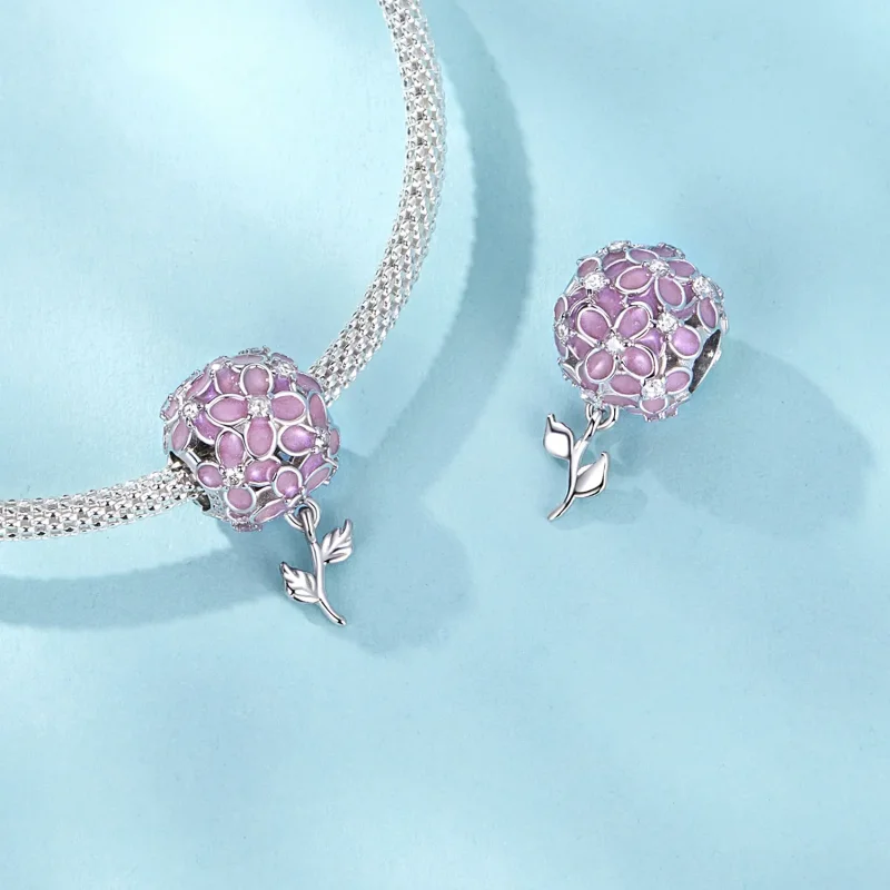 (imagine pentru) Stil PANDORA mărgele flori roz - SCC2738 - Vizualizare 4