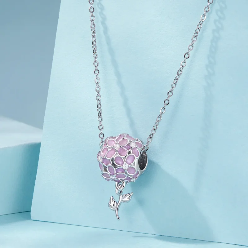 (imagine pentru) Stil PANDORA mărgele flori roz - SCC2738 - Vizualizare 5