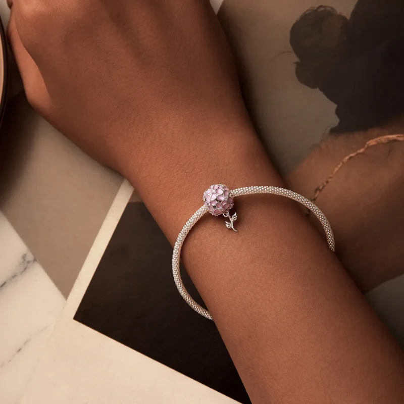 (imagine pentru) Stil PANDORA mărgele flori roz - SCC2738 - Vizualizare 6