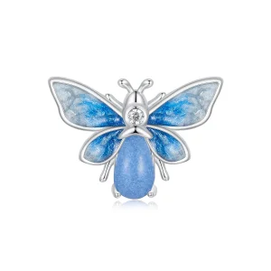 (imagine pentru) PANDORA Tip Luminous Blue Bee Charm - SCC2734