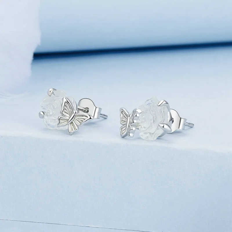 (imagine pentru) Trandafir de cristal în stil PANDORA - BSE978 - Vizualizare 2