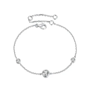 (imagine pentru) Brățară Moissanite Stelată Stil PANDORA (cu un certificat) - MSB018