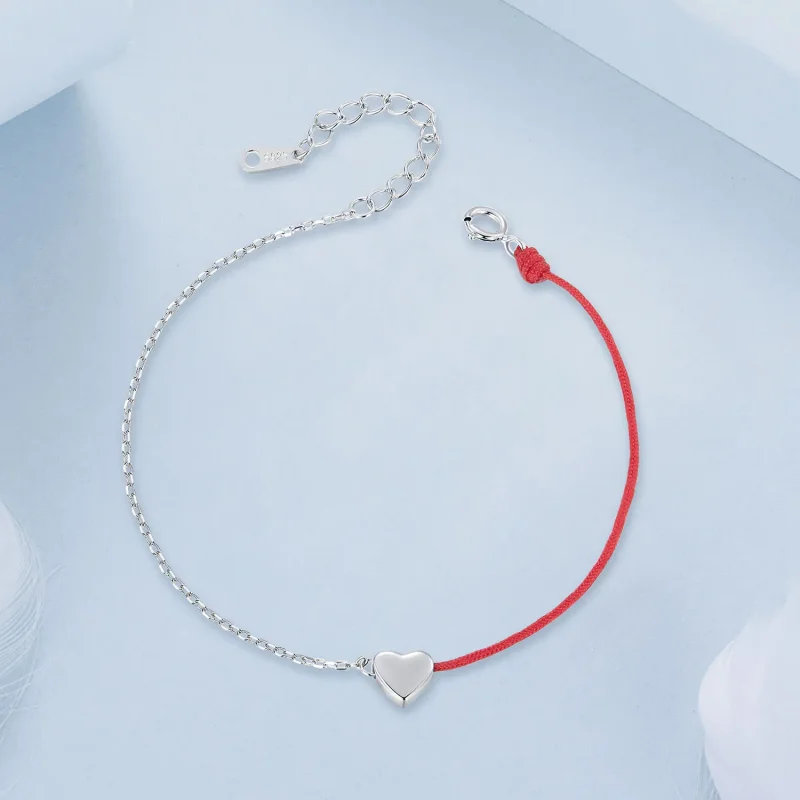 (imagine pentru) PANDORA Tip Love brățară roșie șir - BSB180 - Vizualizare 3