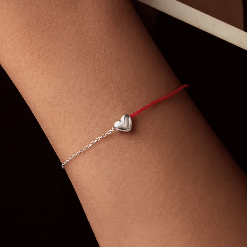 (imagine pentru) PANDORA Tip Love brățară roșie șir - BSB180 - Vizualizare 8